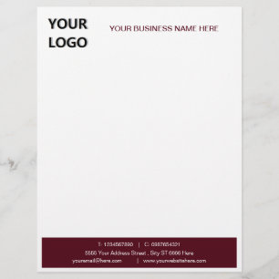 Modelo de Papel Timbrado para Cartas de Negócios d