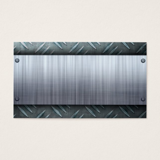 Modelo de Placa de Diamante de Metal Bruto (Frente)