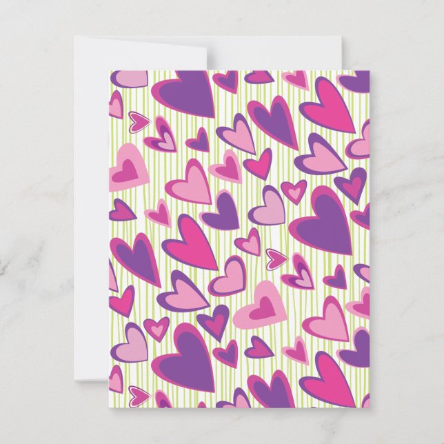 Modelo de Placa Plana de Corações do namorados (Frente)