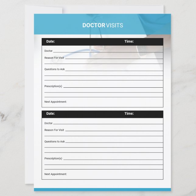 Modelo de Planeamento de Consulta Médica (Verso)