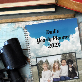 Modelo de planejador anual personalizado com foto