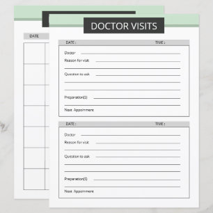 modelo de planejador de visita médica