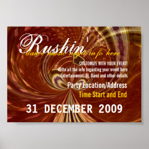 Modelo de Poster de eventos de terceiros #011