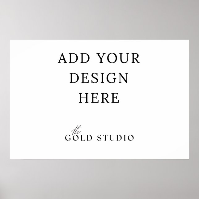 Modelo de Poster de paisagem do vazio (20 x 30 pol (Frente)