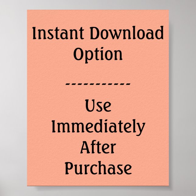 Modelo de Poster para Download Instantâneo (Frente)