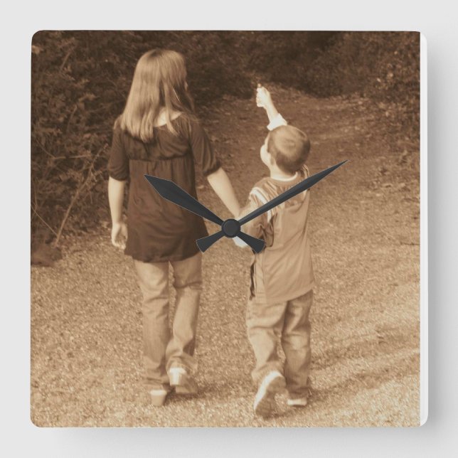 Modelo de Relógio FOTO para Crianças (Frente)