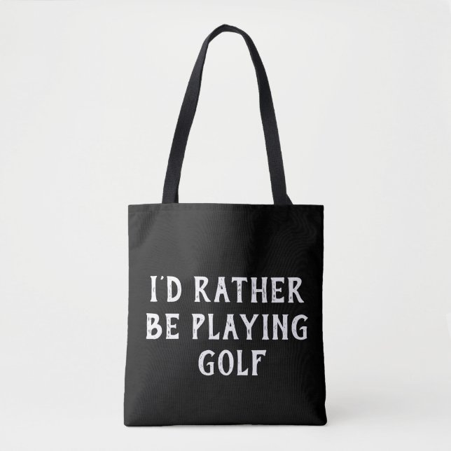 modelo de saco de Tote de golfe com texto alteráve (Frente)