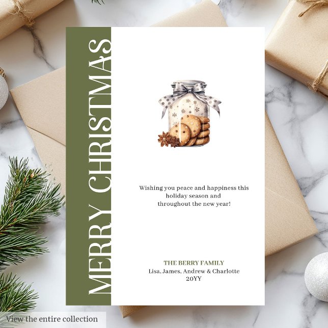 Modelo de Saudação de Natal com Cores Terrosas Mod (Modern Earthy Colors Christmas Greeting Template)