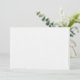 Modelo de Save the Date com Borda Deckle Falsa Ele