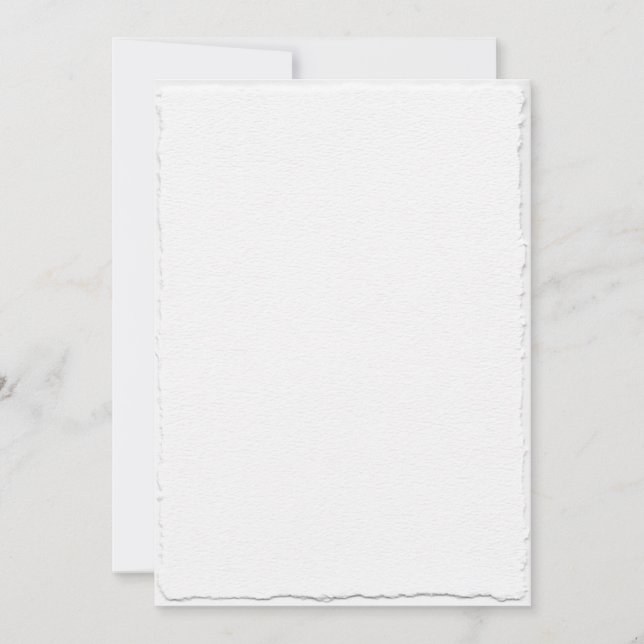 Modelo de Save the Date de borda Falsa-Deckle simp (Frente)