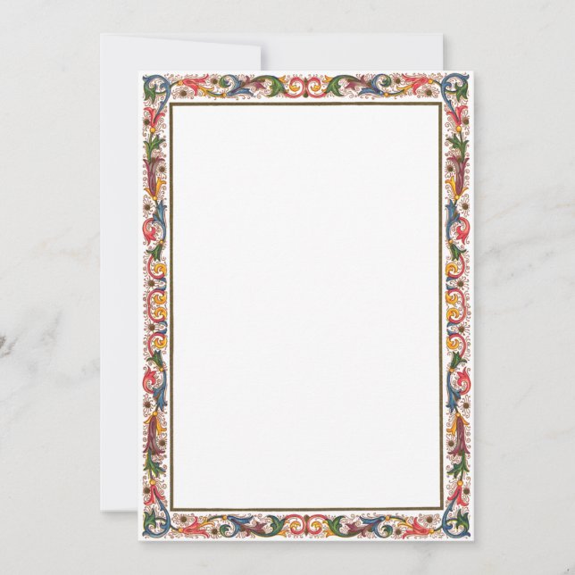 Modelo de Save the Date de Fronteira Italiana Anti (Frente)