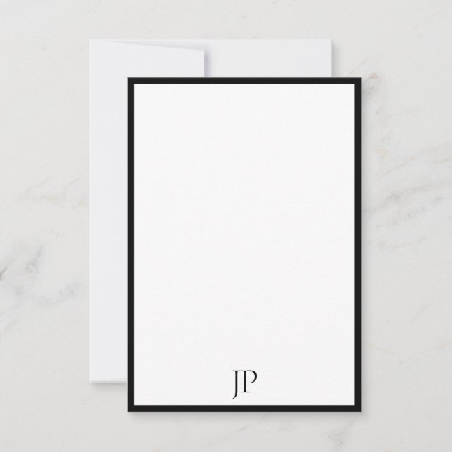 Modelo de Script Calligrafado do Monograma Elegant (Frente)