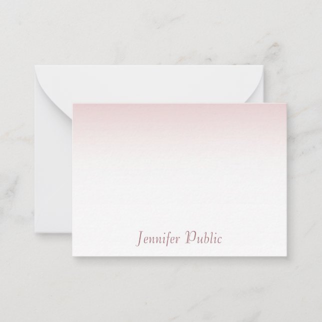 Modelo de Script Calligrafado Dourado Elegante (Frente)