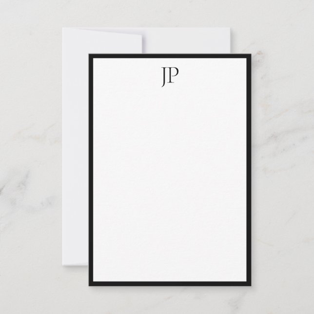 Modelo de Script de Caligrafia Monograma Elegante (Frente)