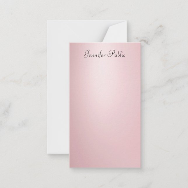 Modelo de Script Dourado Elegante Elegante Calligr (Frente)