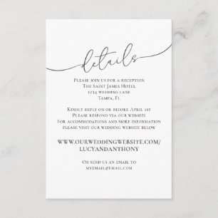 Modelo de site de detalhes de casamento simples mi