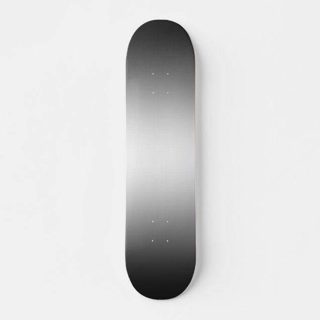 Modelo de Skateboard em Tons de Cinza com Gradient (Frente)