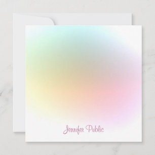 Modelo de Tendência Colorida de Script de Manuscri