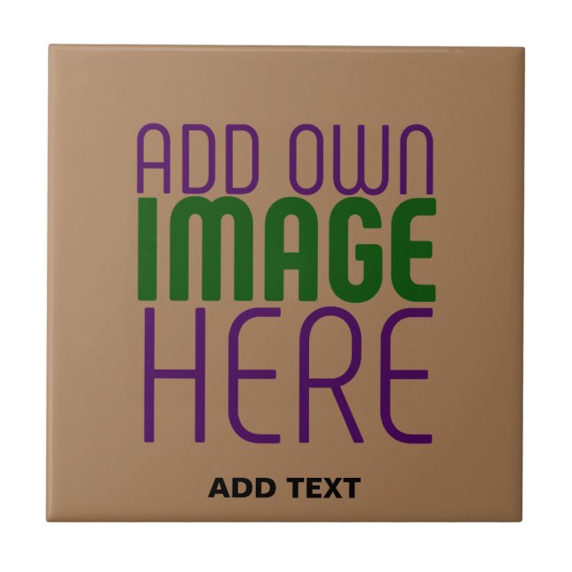 MODELO DE TEXTO DE IMAGEM MARROM SIMPLES EDITÁVEL  (Frente)