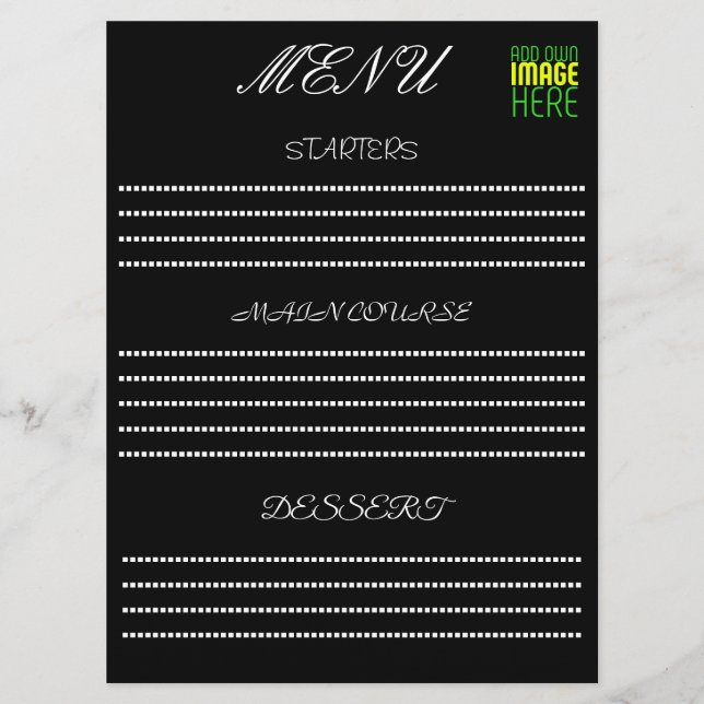 MODELO DE TEXTO DE IMAGEM PRETA SIMPLES EDITÁVEL M (Frente)