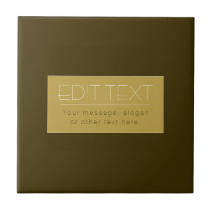 Modelo de texto editável elegante Dourado Vintag