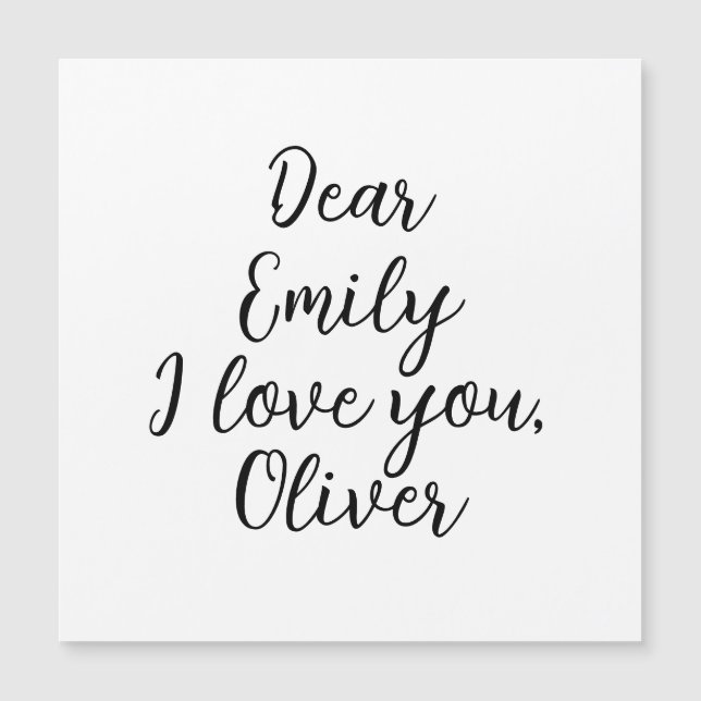 Modelo de texto Eu Te Amo (Frente)