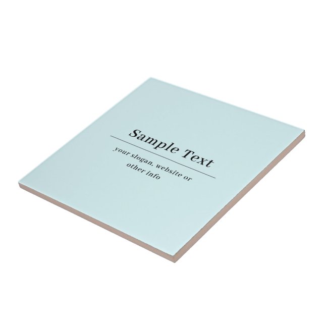 Modelo de Texto Simples e Elegante | Azul Claro (Lateral)