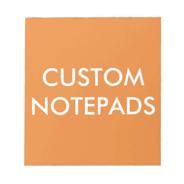 Modelo de Vazio de Bloco de Notas Personalizado (Frente)