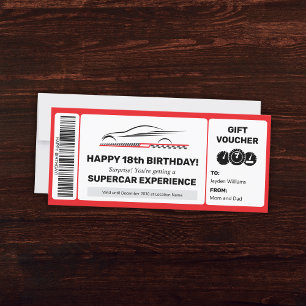 Modelo de Voucher Editável de Experiência de Super