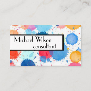 modelo design de cartões de visitas de aquarela pe