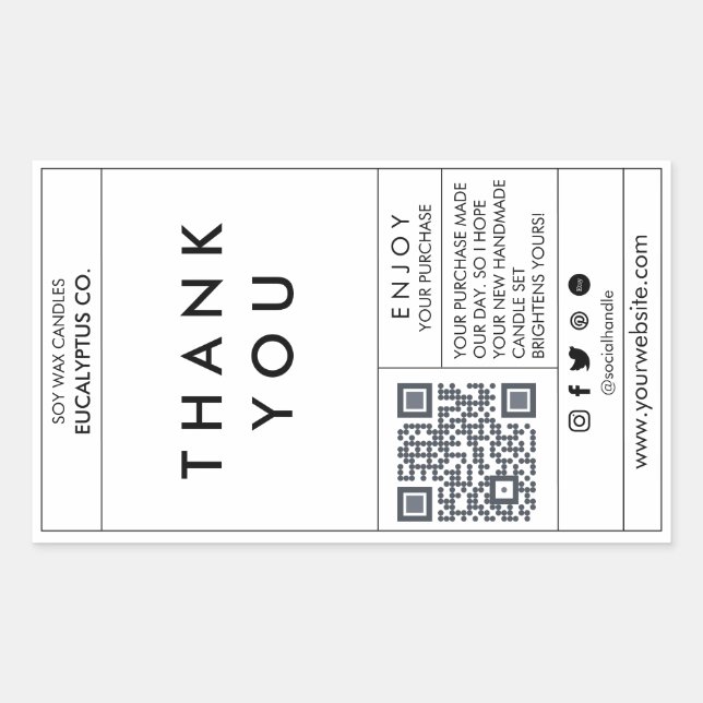 Modelo do adesivo da caixa de selagem da caixa edi (Frente)