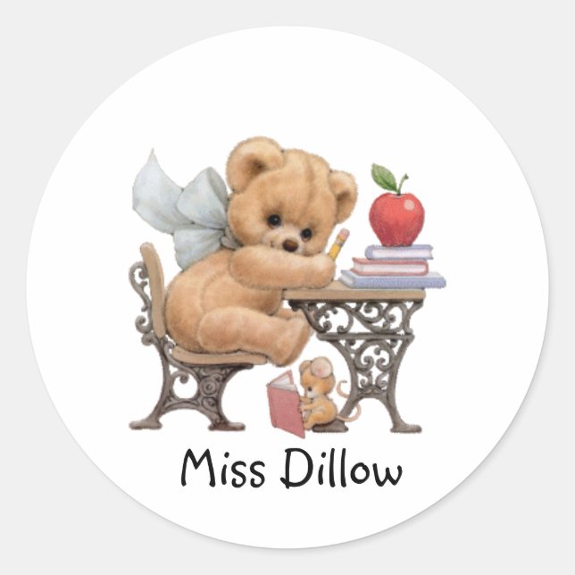 Modelo do adesivo do professor (Frente)