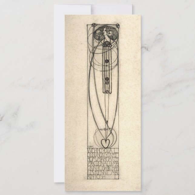 Modelo do Ano Novo Charles Rennie Mackintosh 1890 (Frente)