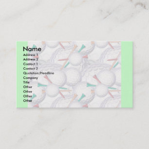 Modelo do cartão de visita - golfe