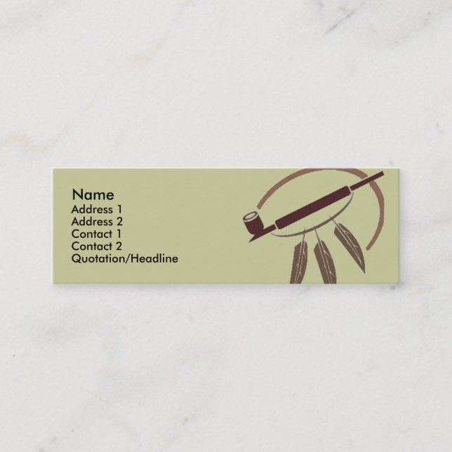 Modelo do cartão de visita - tubulação de paz (Frente)