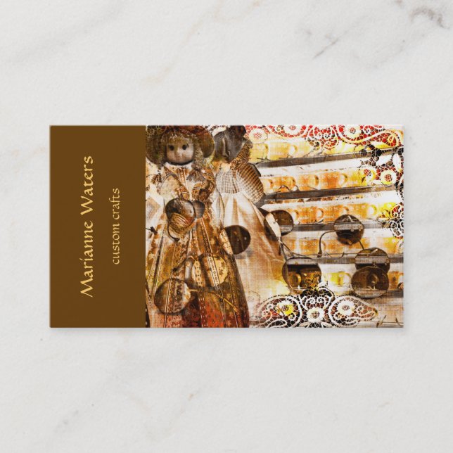 modelo do cartão dos businss dos artesanatos (Frente)