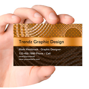 Modelo do Cartões de visitas online do Trendy Des