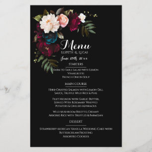 Modelo do Elegante Black Floral Wedding