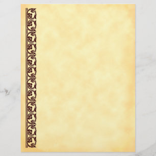 Modelo do Flyer do Elemento Midieval Castanho