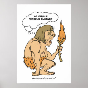 Modelo do poster da caverna do homem