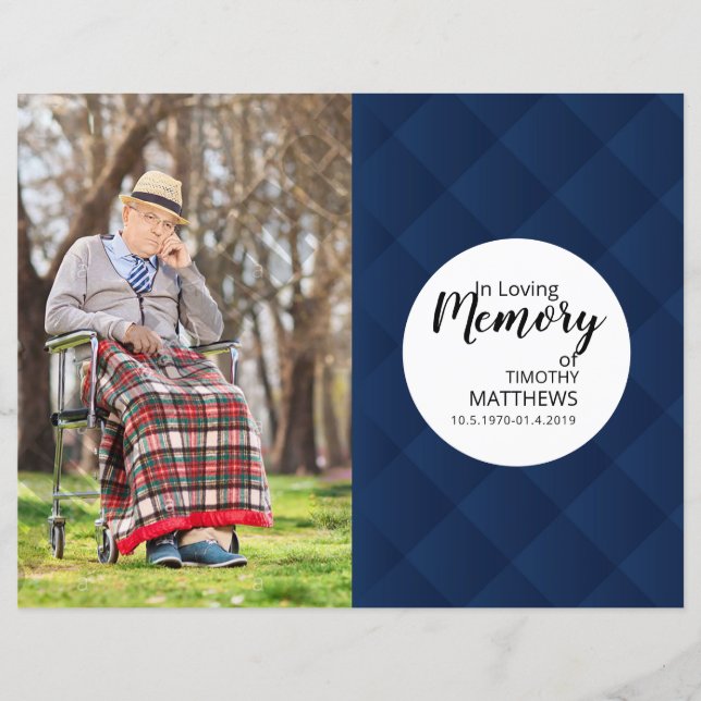 Modelo do Programa Funeral (Frente)