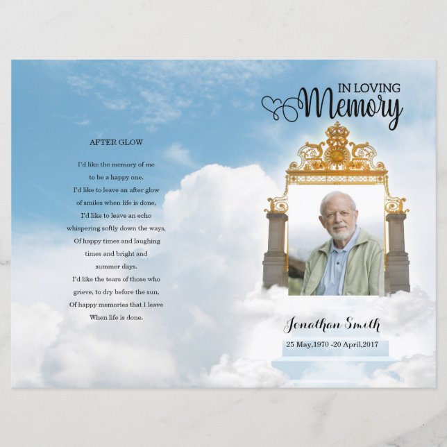 Modelo do Programa Funeral de Portas Celulares (Frente)