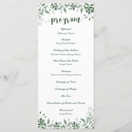 Modelo do Programa Greenery Wedding