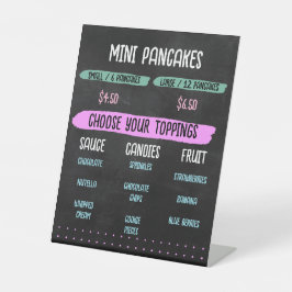 Modelo do Quadro de Chalkboard Mini Pancakes Carri