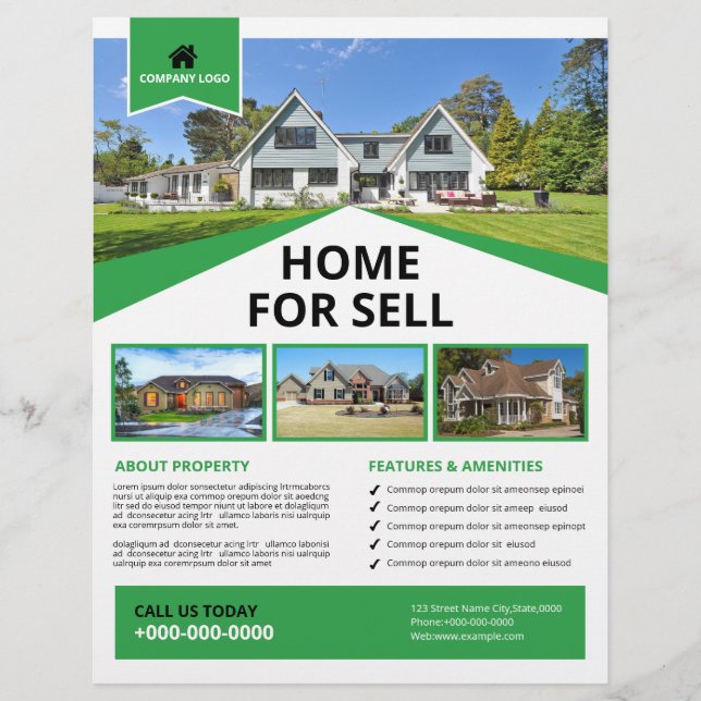Modelo do Real Estate Flyer (Frente)