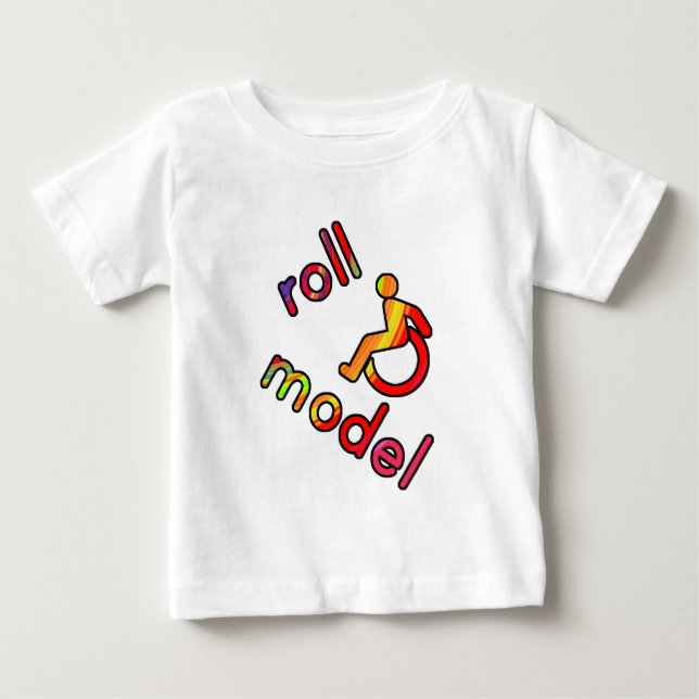 Modelo do rolo - camisetas da inabilidade - em (Frente)