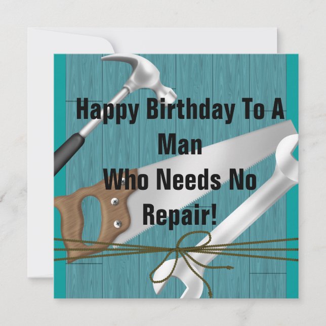 MODELO dos convites das ferramentas dos homens (Frente)