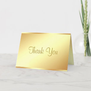 Modelo Dourado Agradecer Escrita à Mão Texto Elega