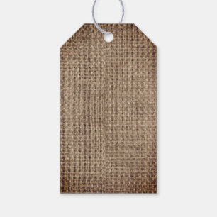 Modelo - Etiquetas de presentes para burlap Rustic