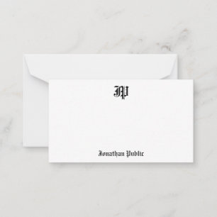 Modelo inglês velho do monograma de Calligraphed